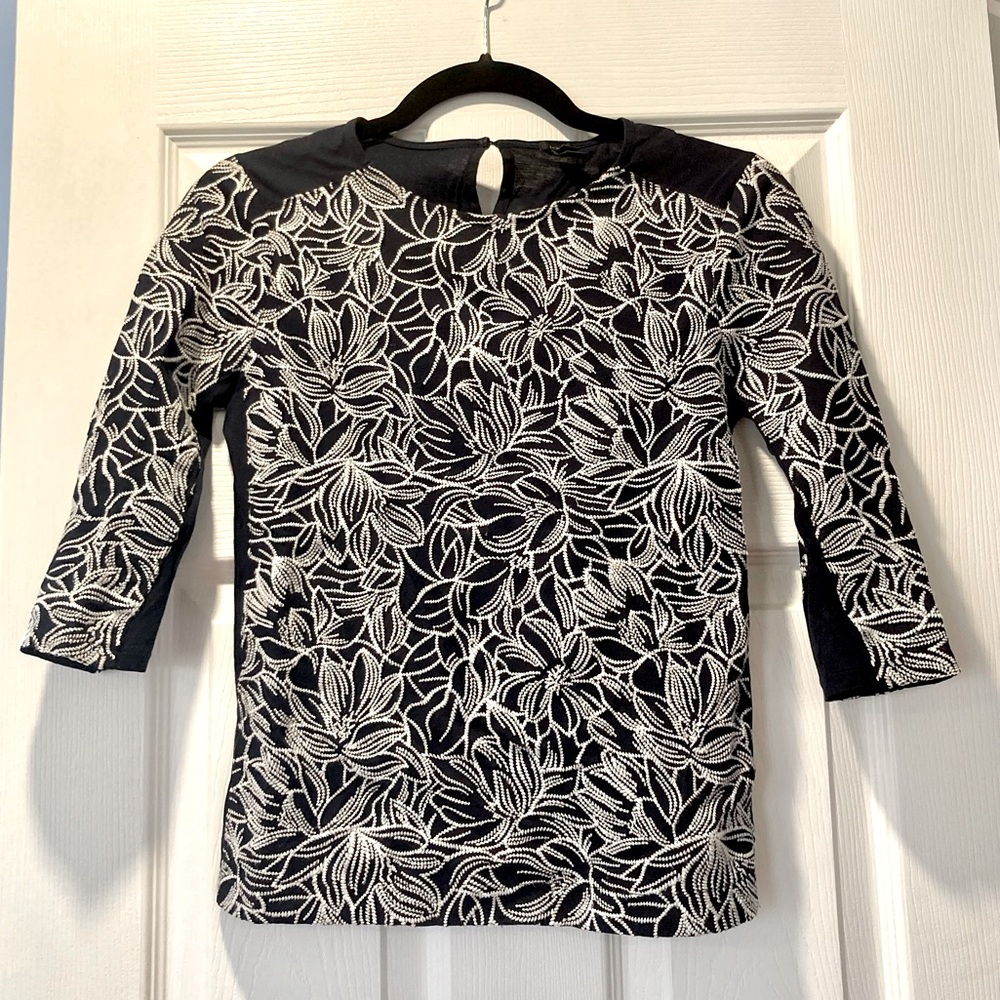 J.Crew Embroidered Wildflower Top